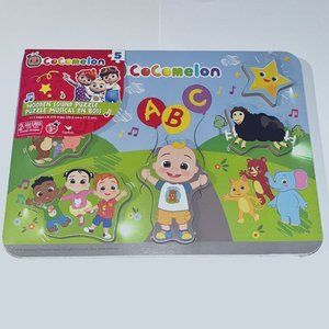 Cocomelon, Wooden Musical 5 Piece Puzzle, Singalong with JJ & Friends
